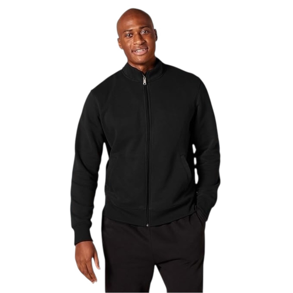 Amazon Essentials Men's Sweatshirt, Mock Neck, Fleece Zip Up Size XXL